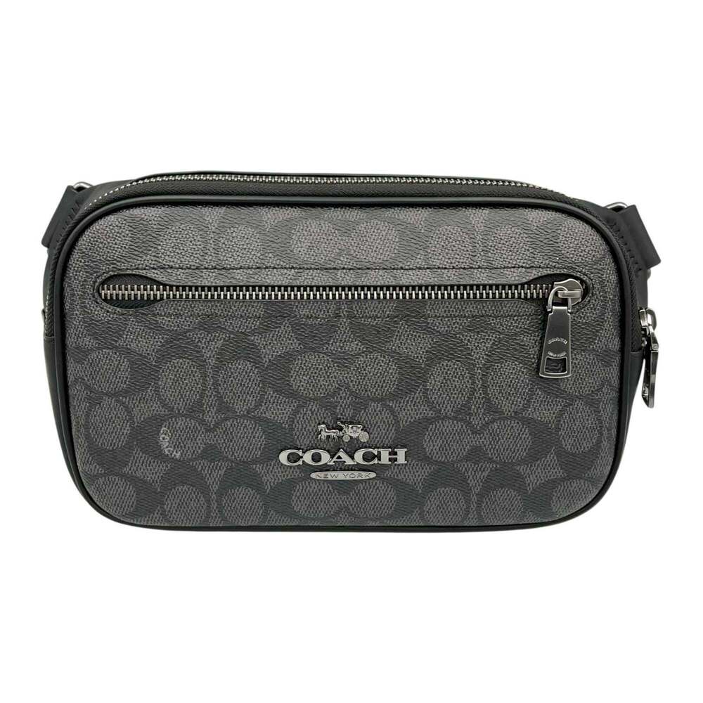 Coach body bag, Elias belt bag CZ400QBMI5, smooth leather/signature coated ca...